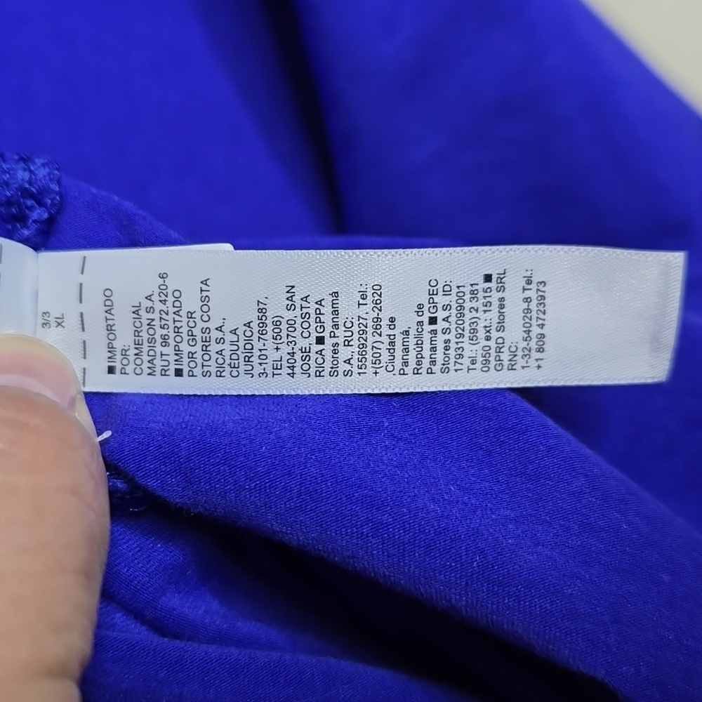Athleta Outbound Mock Neck Blue Purple Cotton Blend Top Size XL - Picture 7 of 8